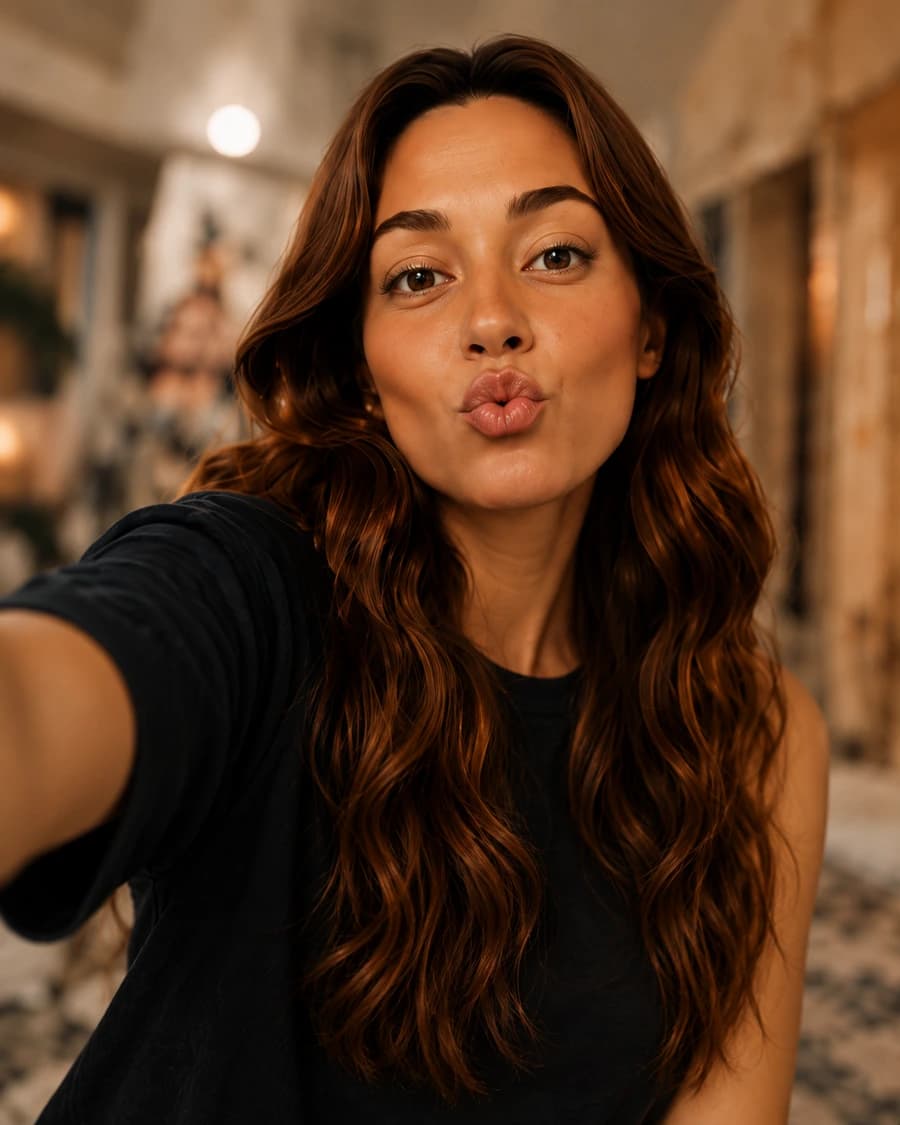 Selfie avant transformation